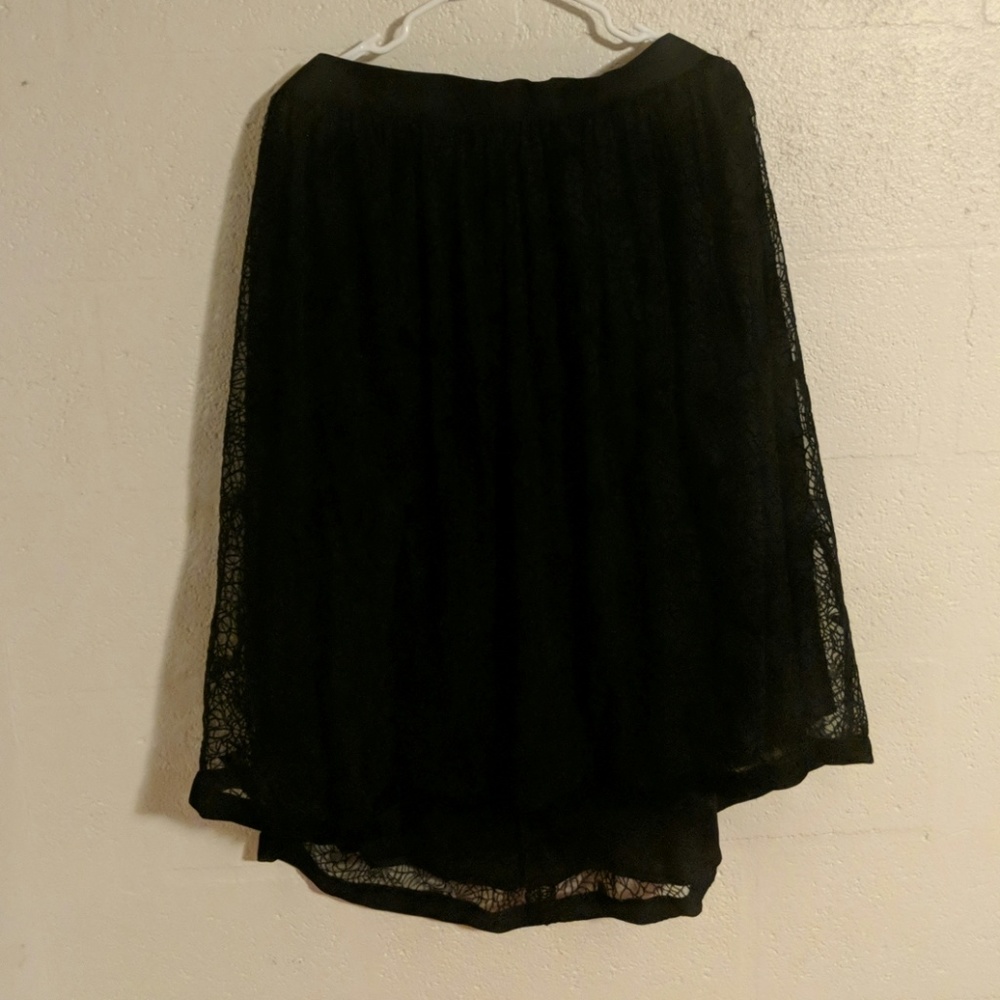 Hell bunny skirt spider web and back overlay